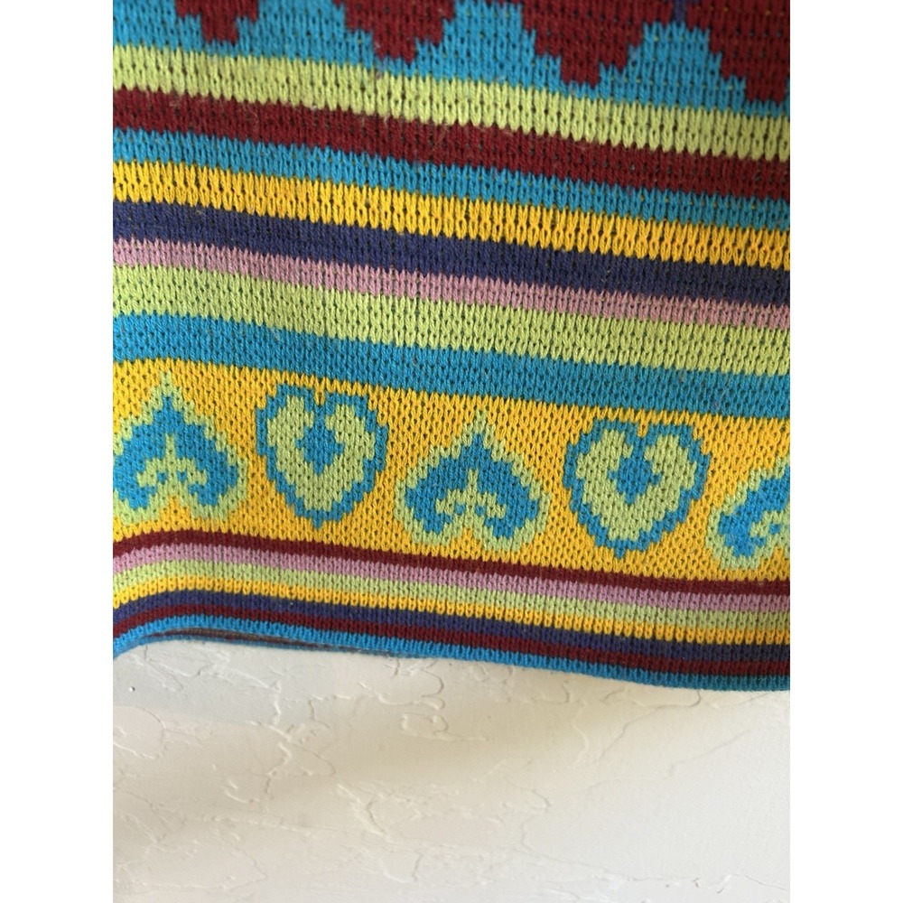 Vintage Roamans‎ Pullover Sweater M Retro Artsy Grandpa Dopamine Heart Scandi - Picture 6 of 7